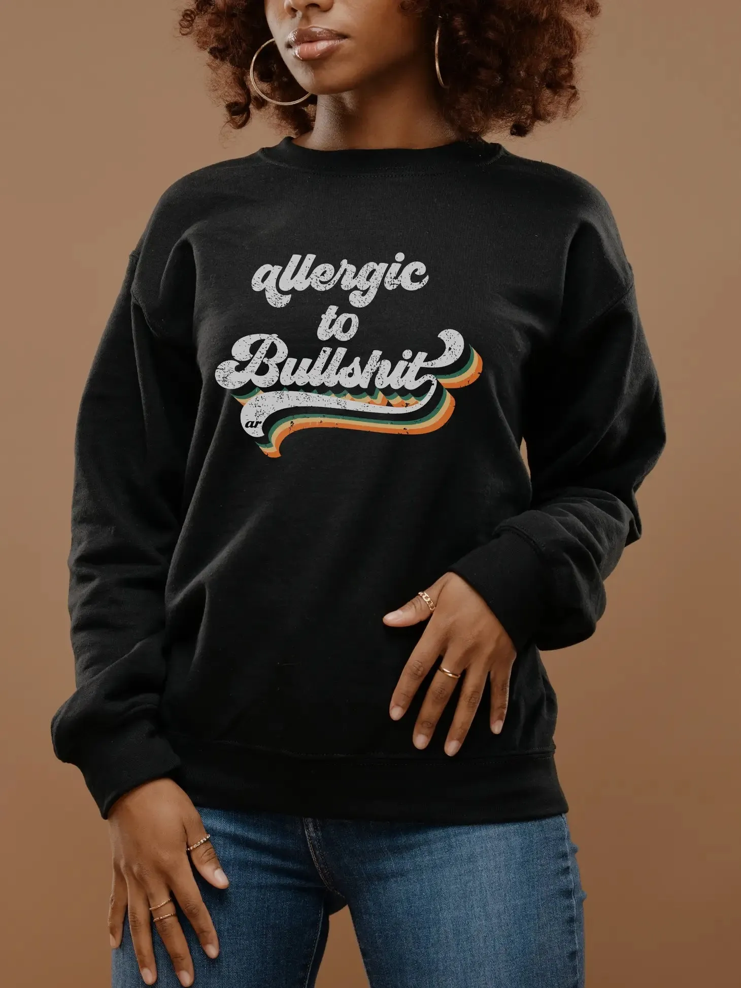 Allergic to Bullsh*t Pullover Sweatshirt