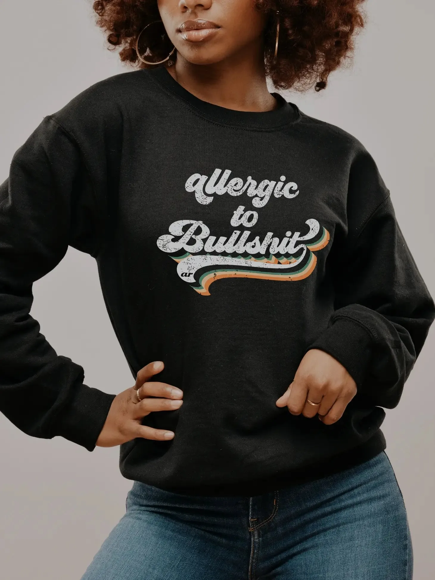 Allergic to Bullsh*t Pullover Sweatshirt