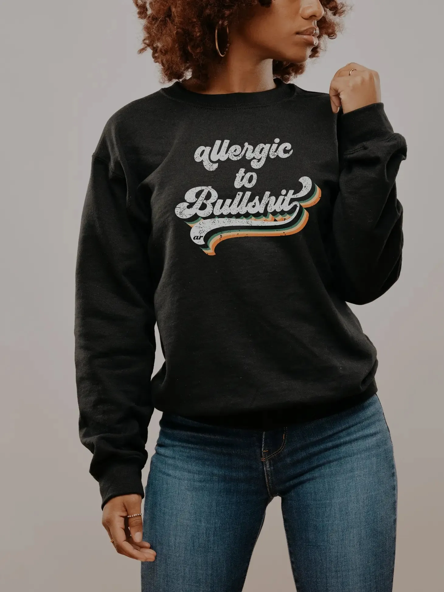 Allergic to Bullsh*t Pullover Sweatshirt