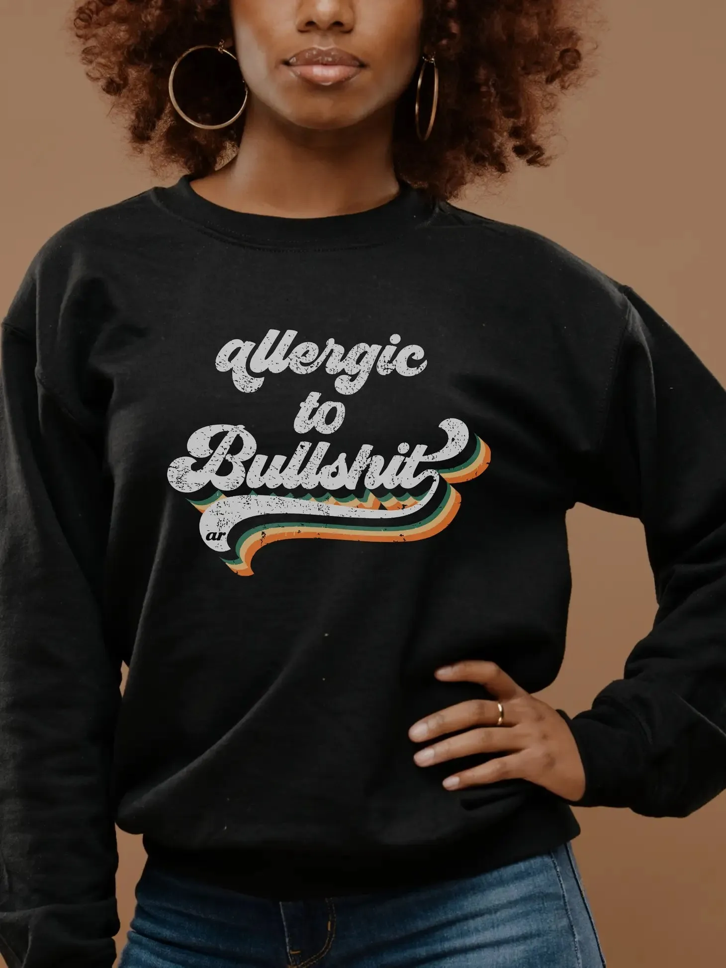 Allergic to Bullsh*t Pullover Sweatshirt