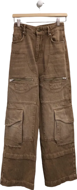 AllSaints Brown Archie Cargo Trousers W25