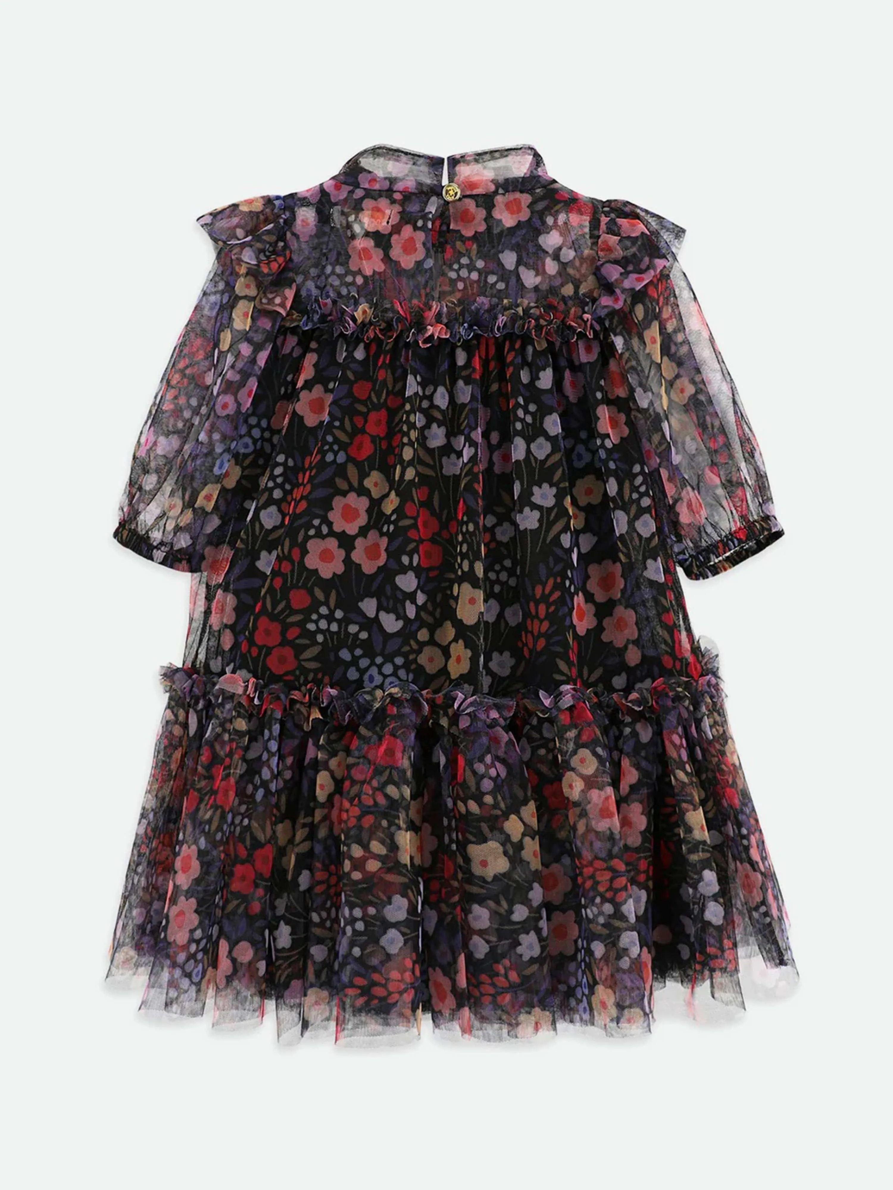 Angels Face Girls Myrtle Millifiori Tulle Dress in Black