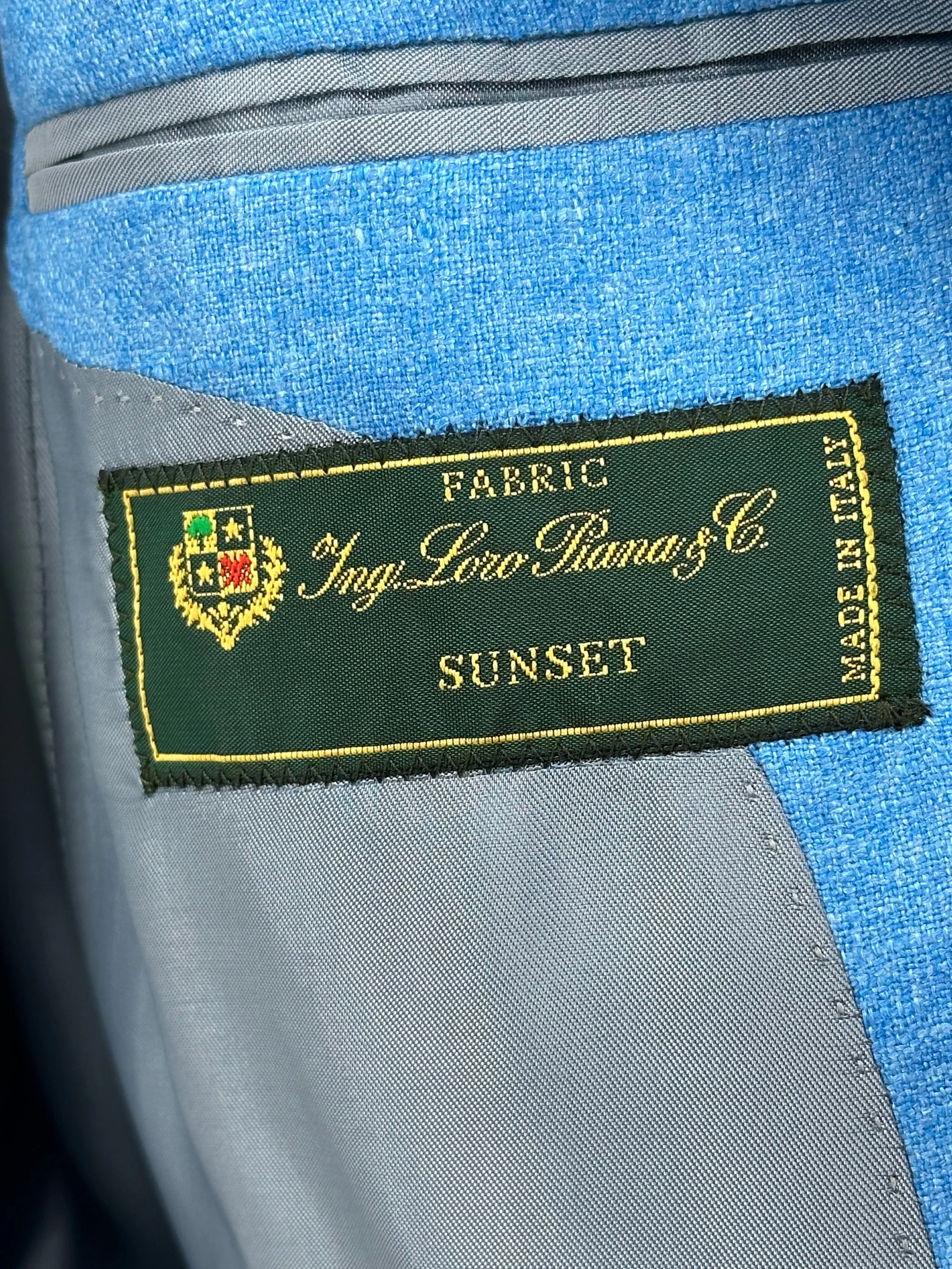 Aqua Silk and Cashmere Sport Coat