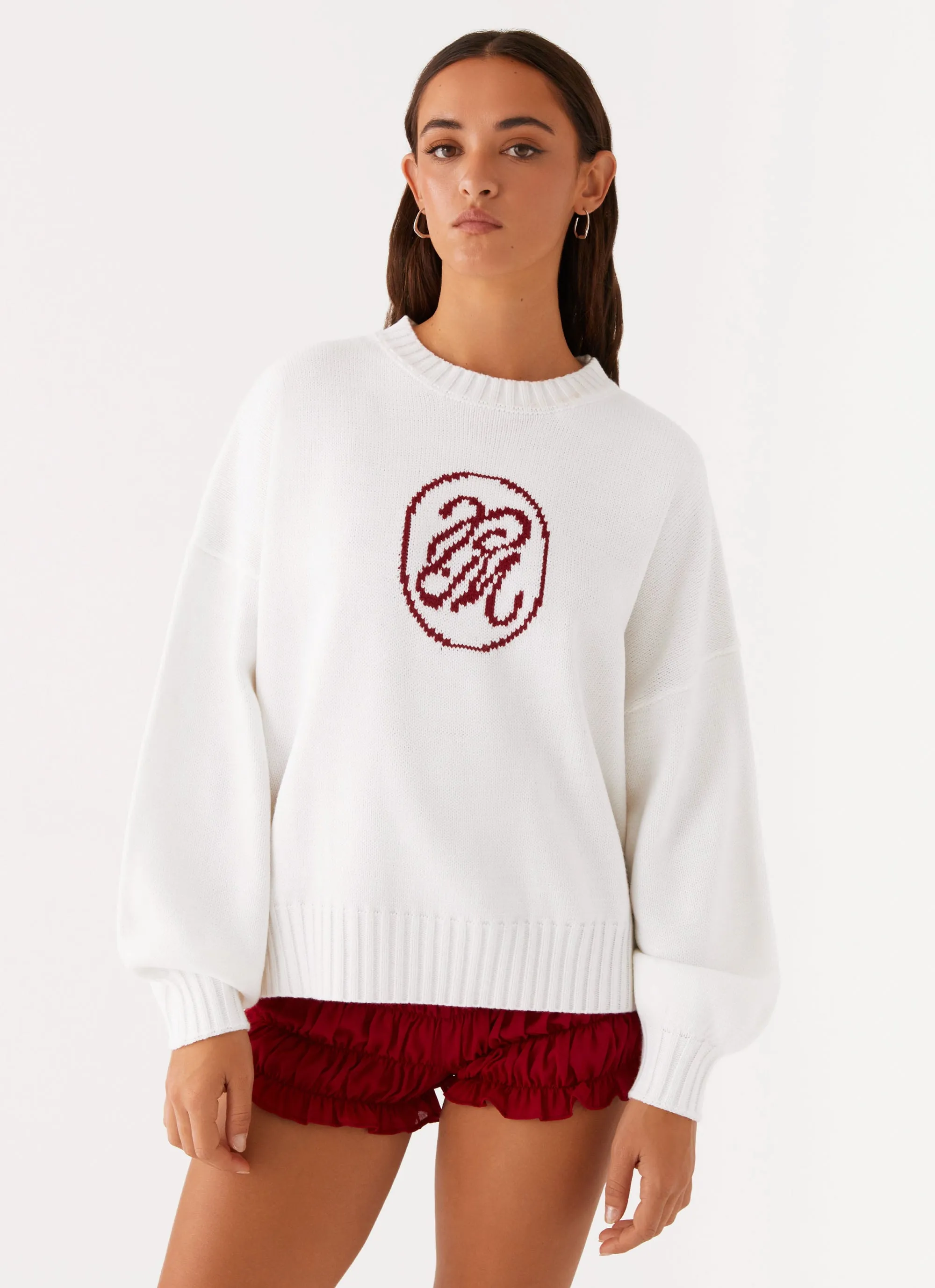 Autograph Oversized Sweater - Ivory