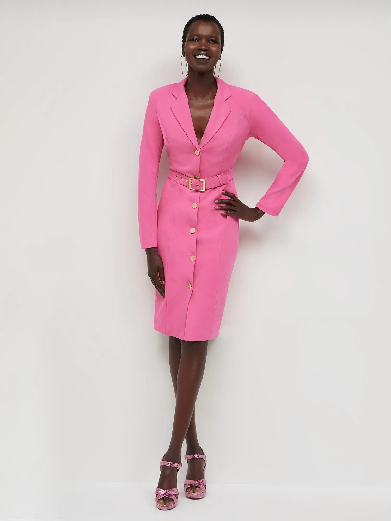 Belted Blazer Dress - Magic Crepe®