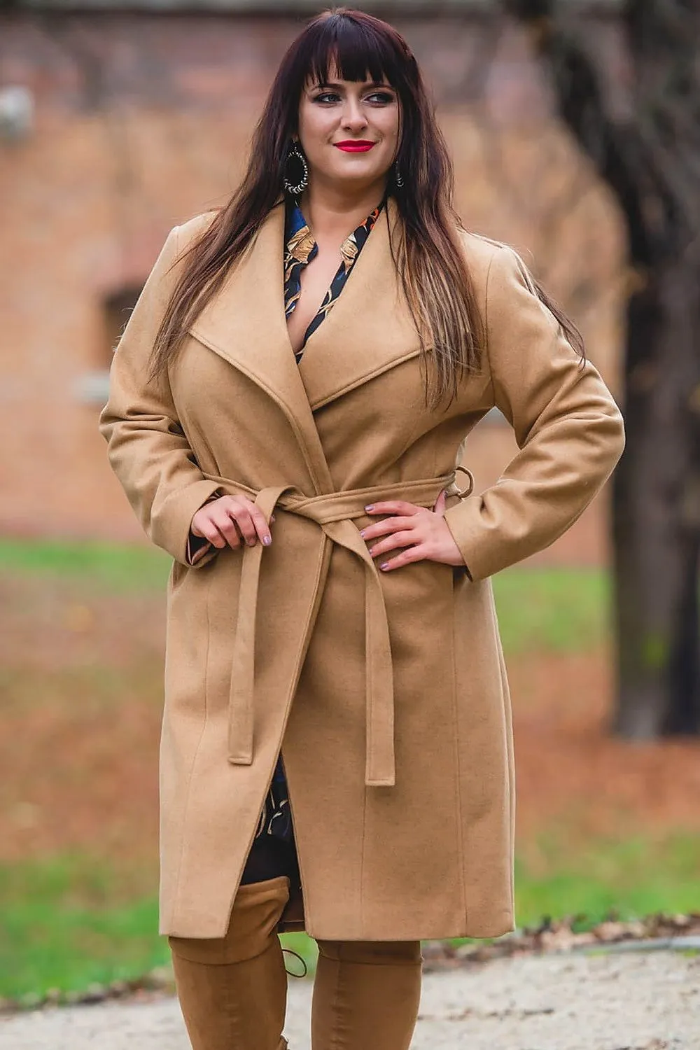 Belted Wool Blend Klara Coat