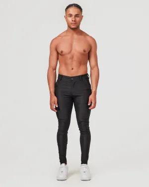 Black Stretch Chino Pants