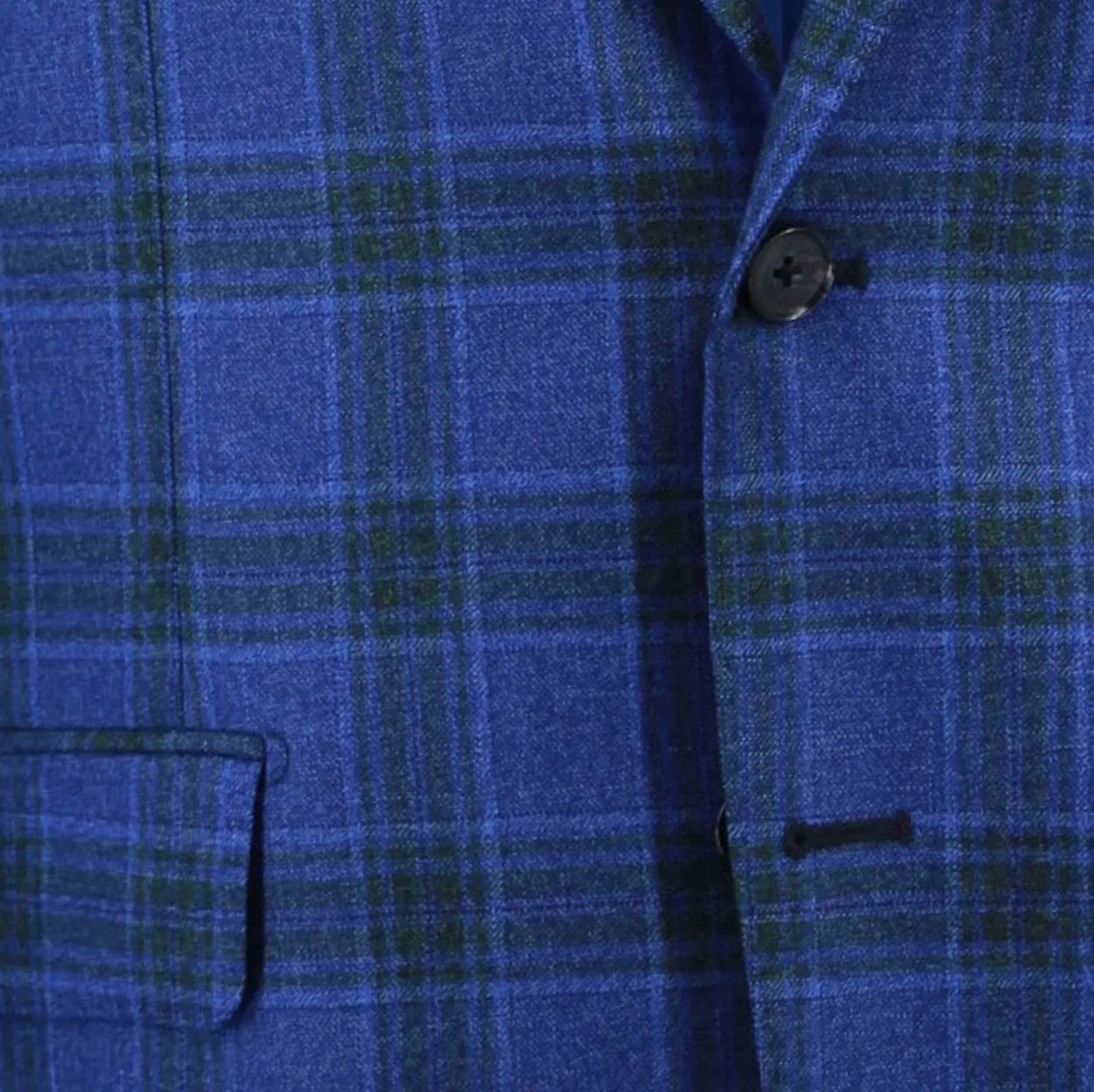 Blue with Green Check Sport Coat