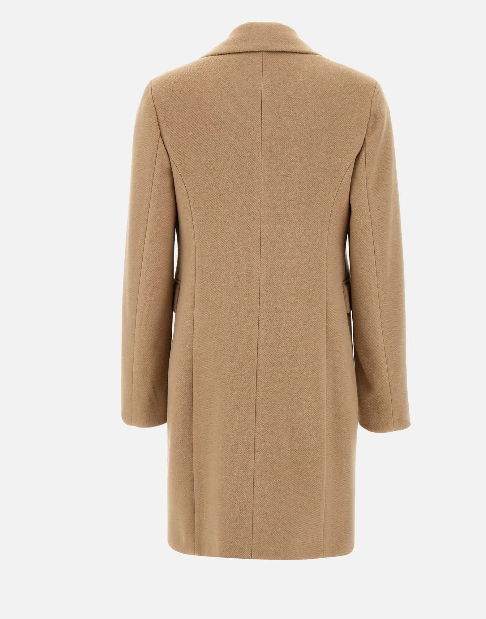 Camel Viscose Blend Cloth Coat