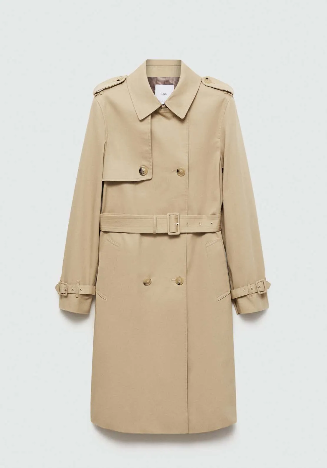 Classic trench coat with belt - Light Beige