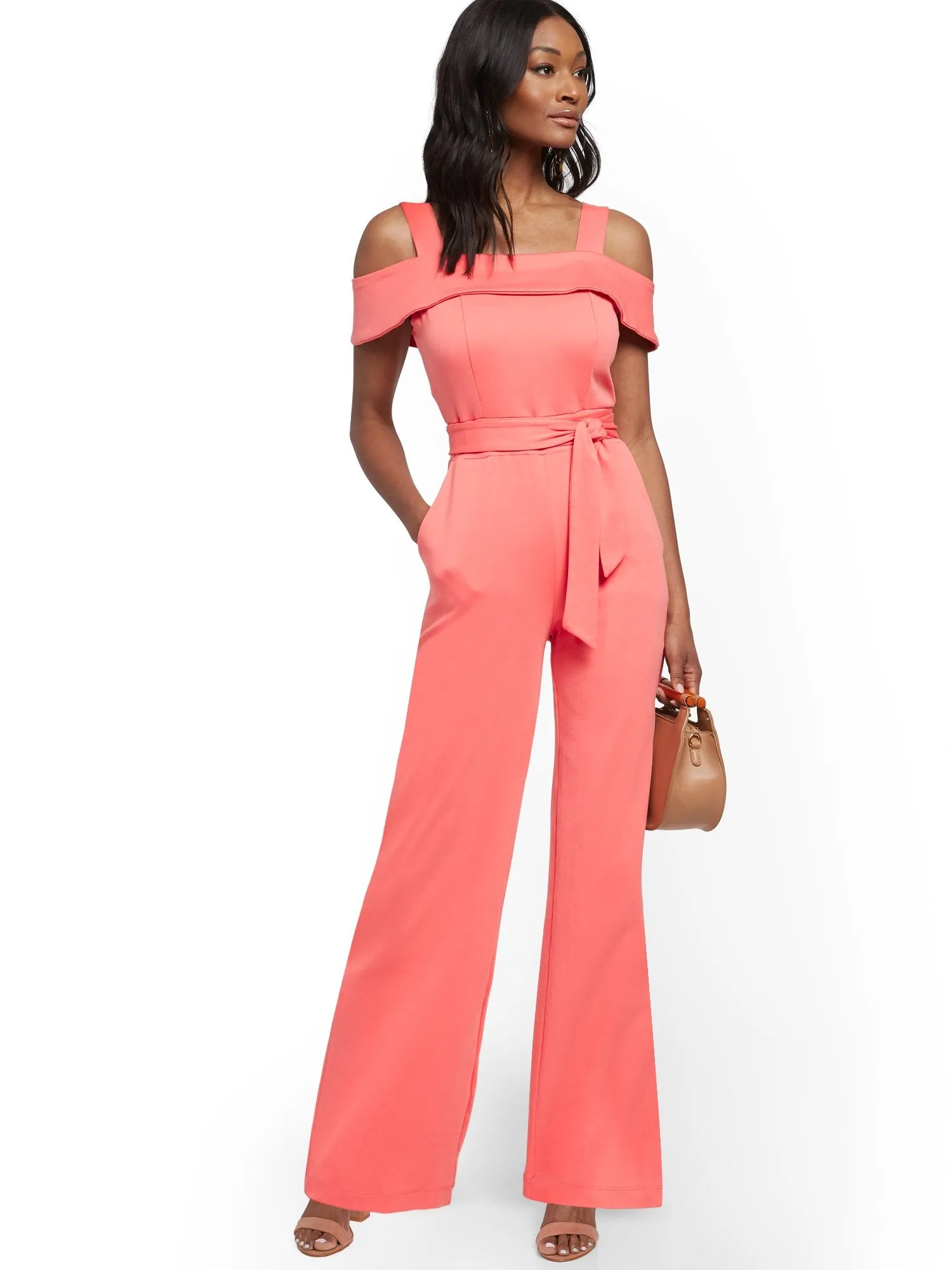 Cold-Shoulder Jumpsuit