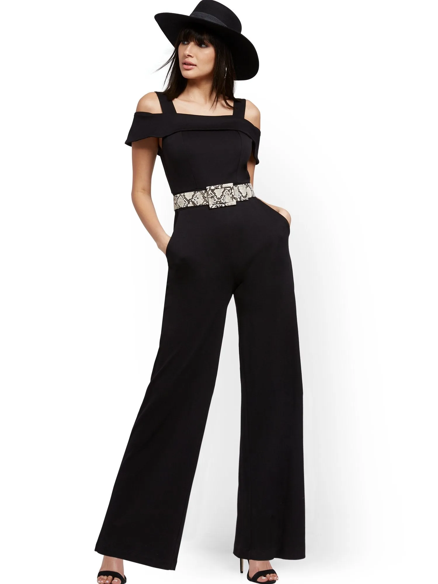 Cold-Shoulder Jumpsuit