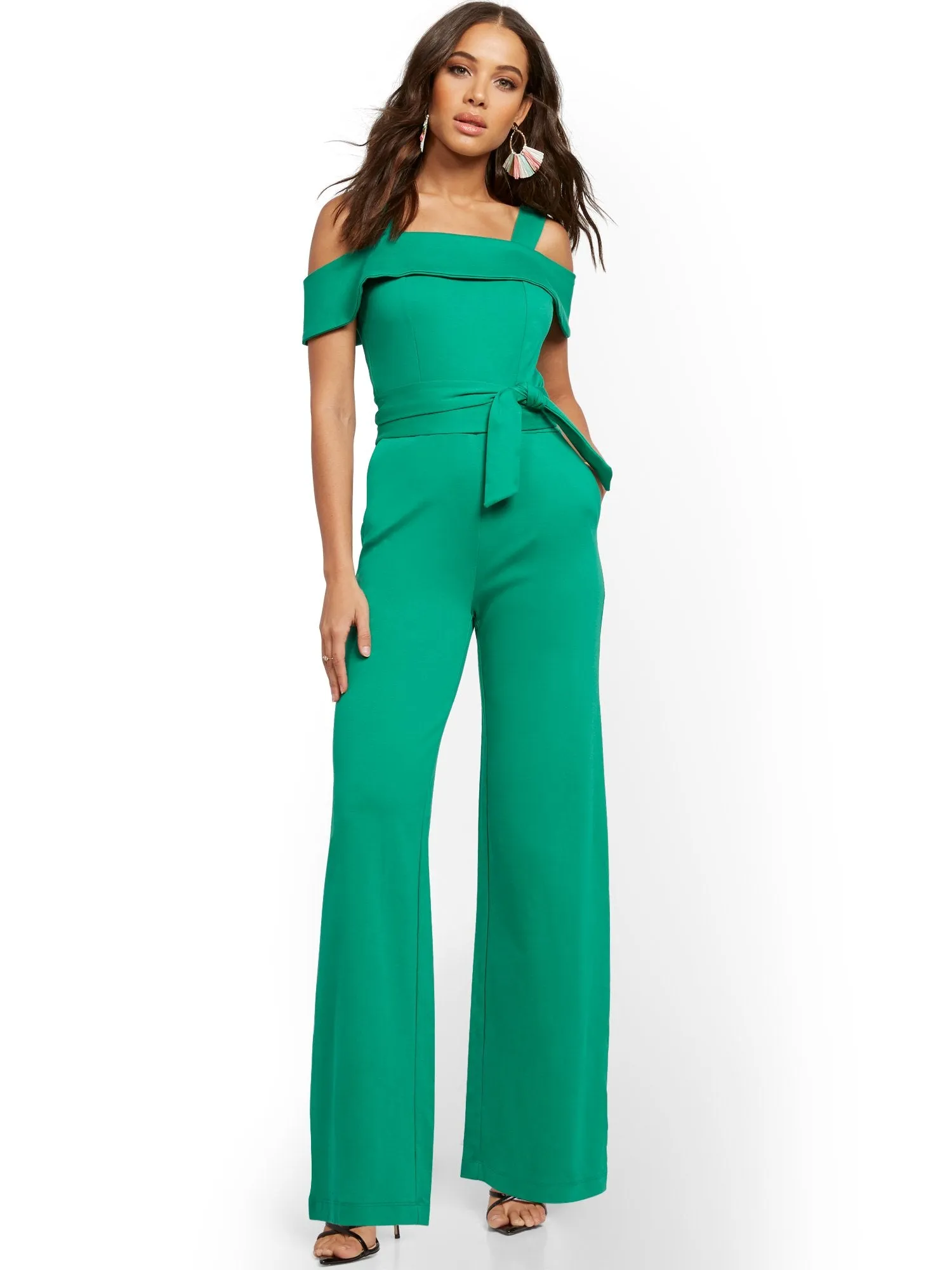 Cold-Shoulder Jumpsuit