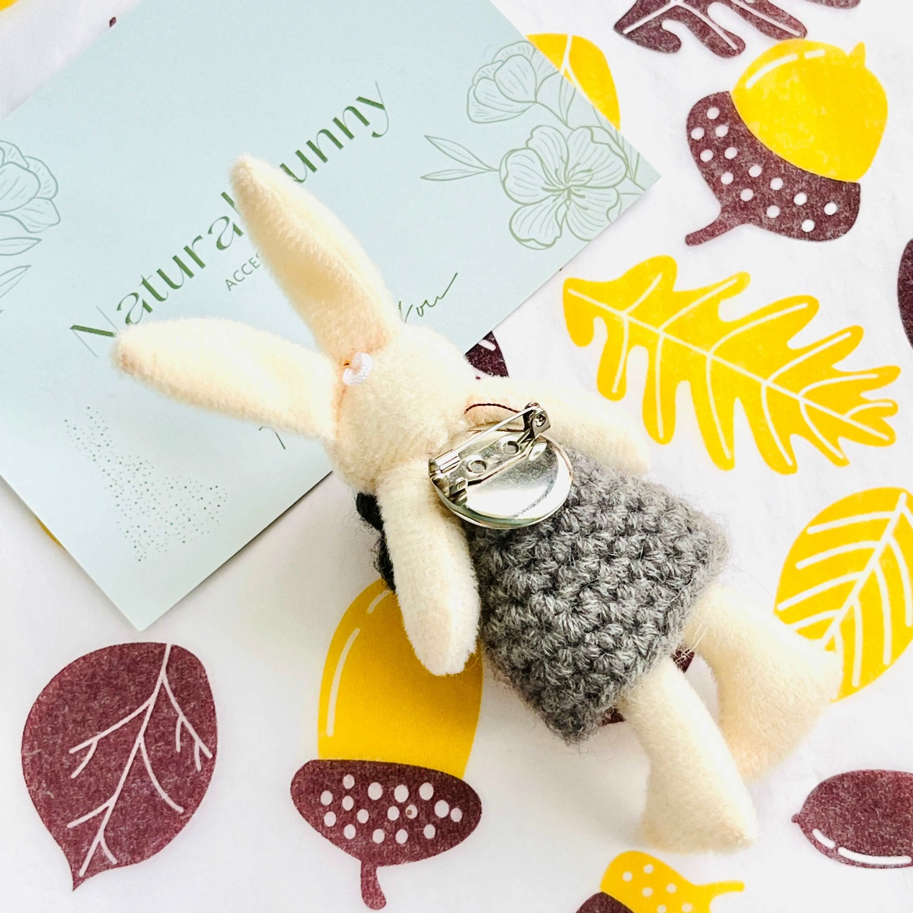 Cute Rabbit Wool Brooch Pin