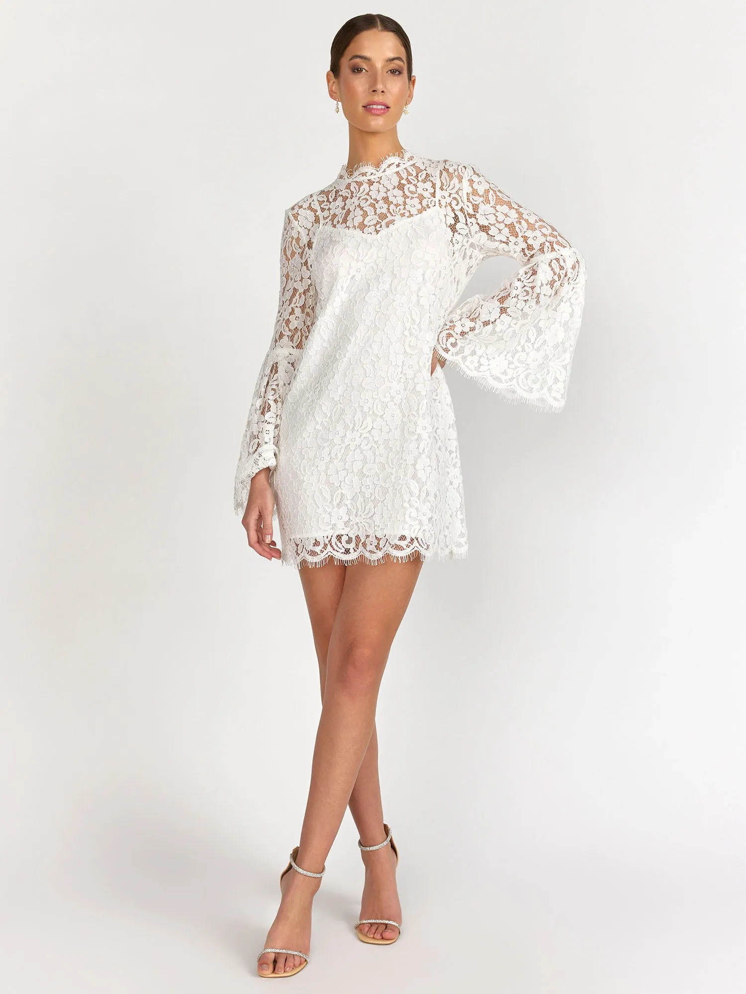 English Factory Bell Sleeve Lace Dress - Brands We Love