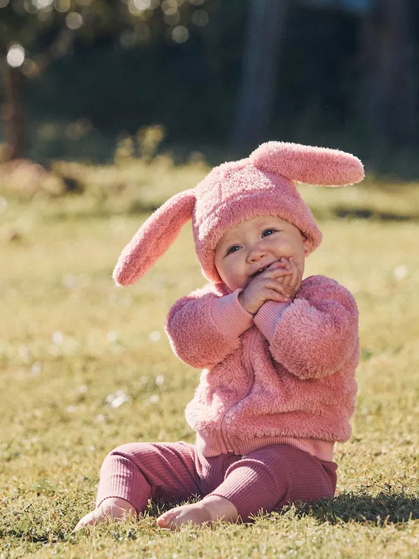 Huxbaby Dusty Rose Fur Jacket