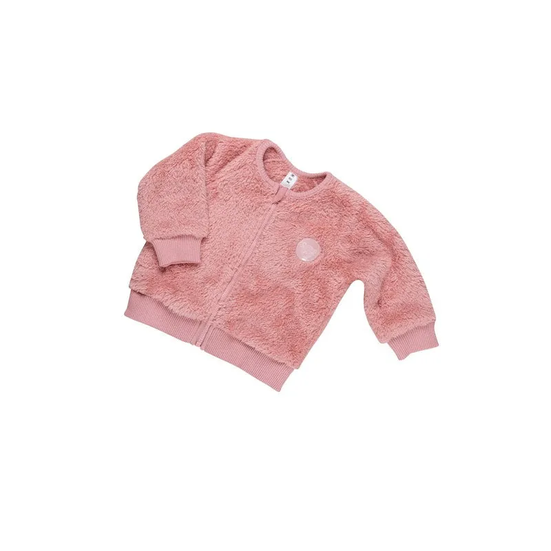 Huxbaby Dusty Rose Fur Jacket