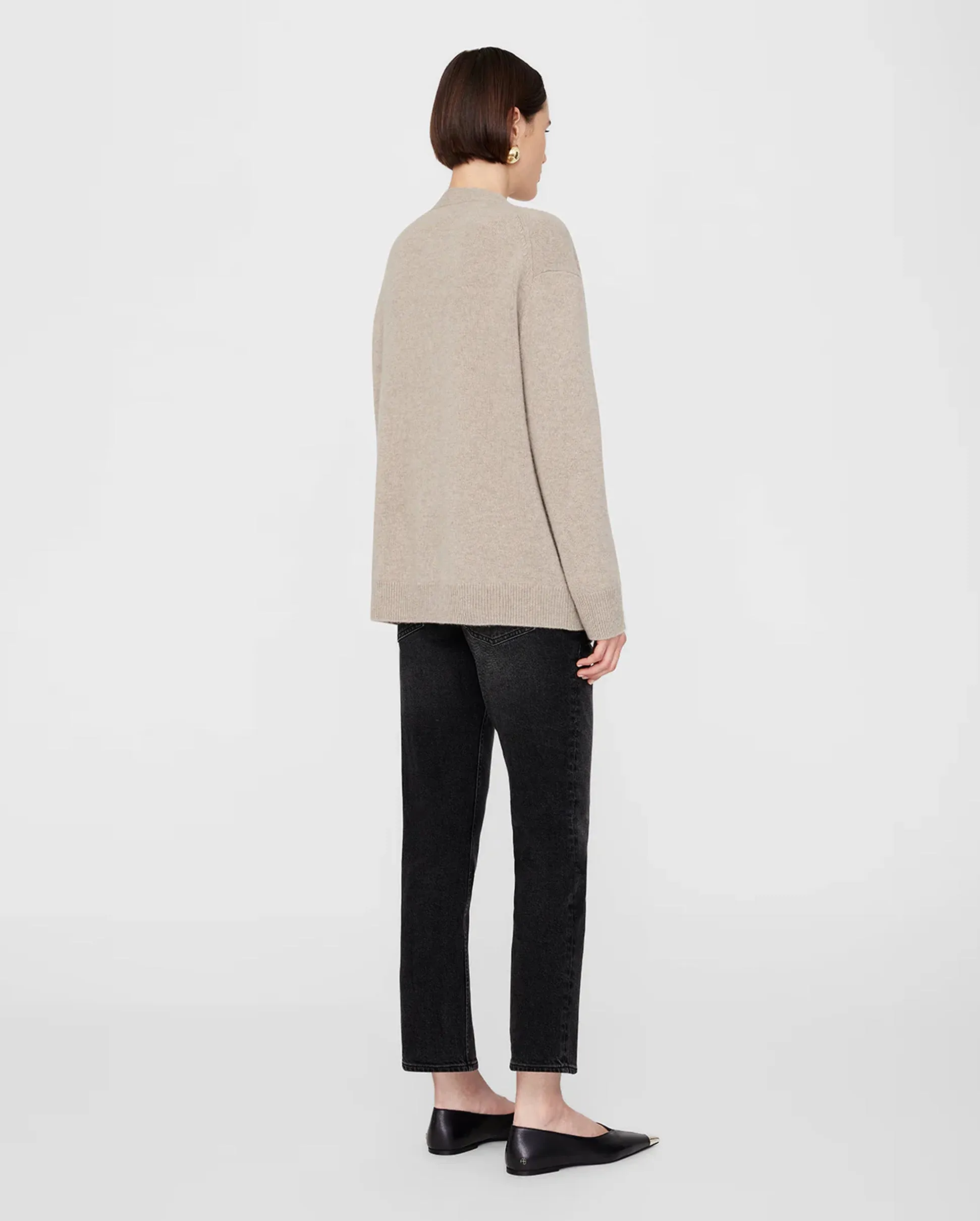 JACKSON CASHMERE CARDIGAN / BROWN