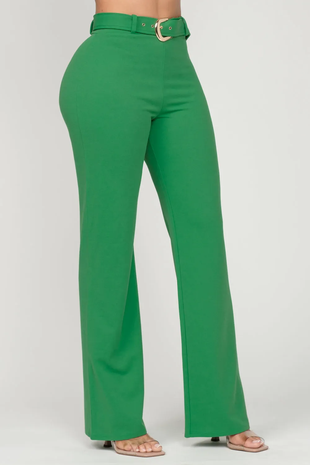 Jade Belted Straight Leg Pants