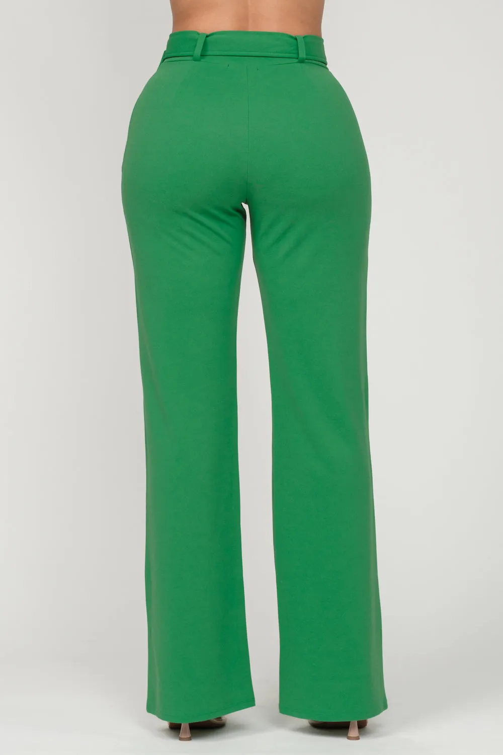 Jade Belted Straight Leg Pants