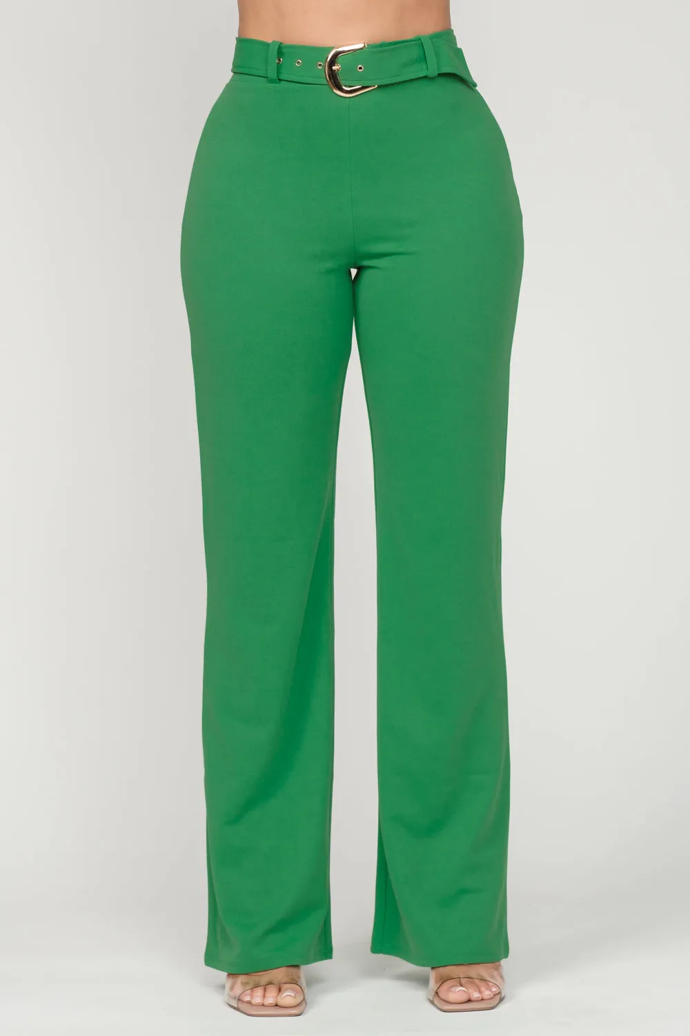 Jade Belted Straight Leg Pants