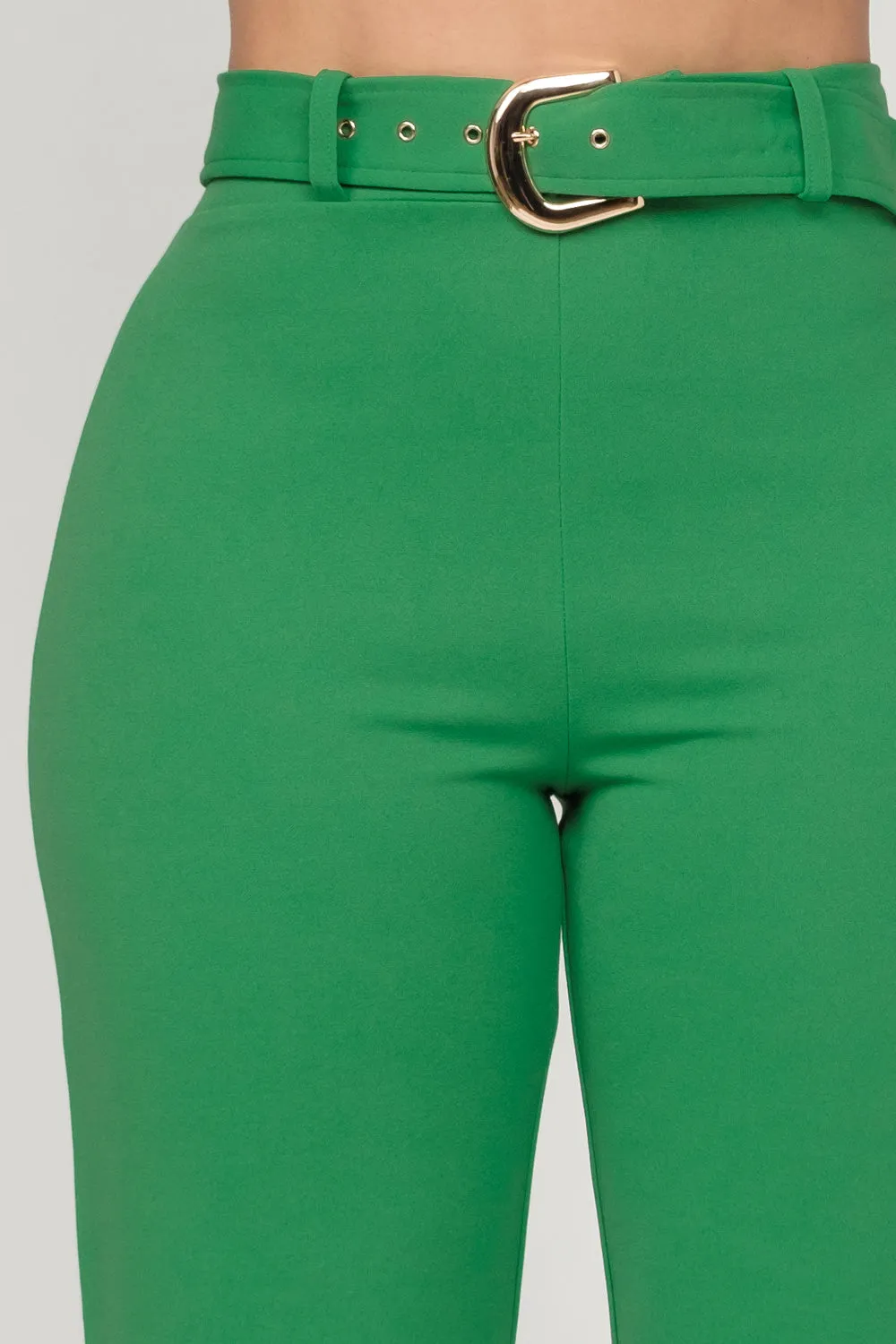 Jade Belted Straight Leg Pants