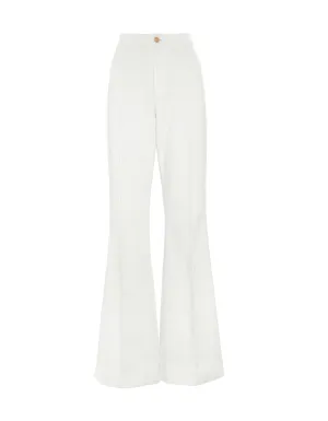 Kelly Ivory Flared Corduroy Trousers