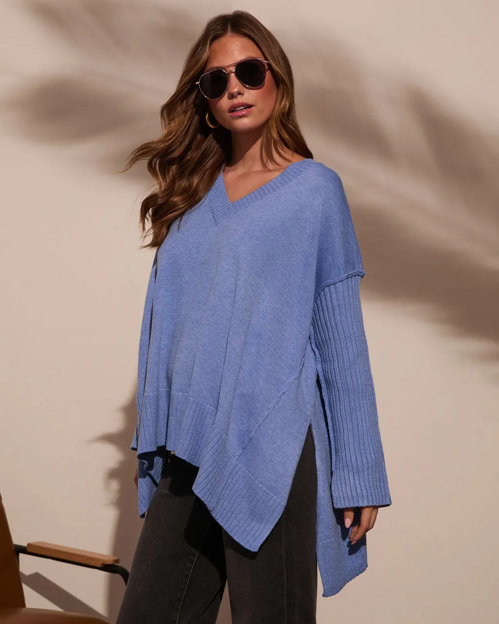 Lela Slouchy V Neck Sweater