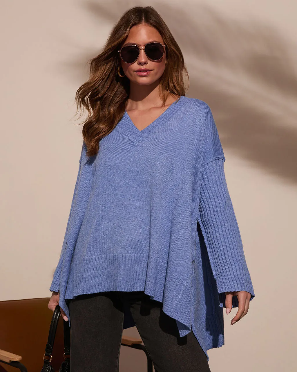 Lela Slouchy V Neck Sweater