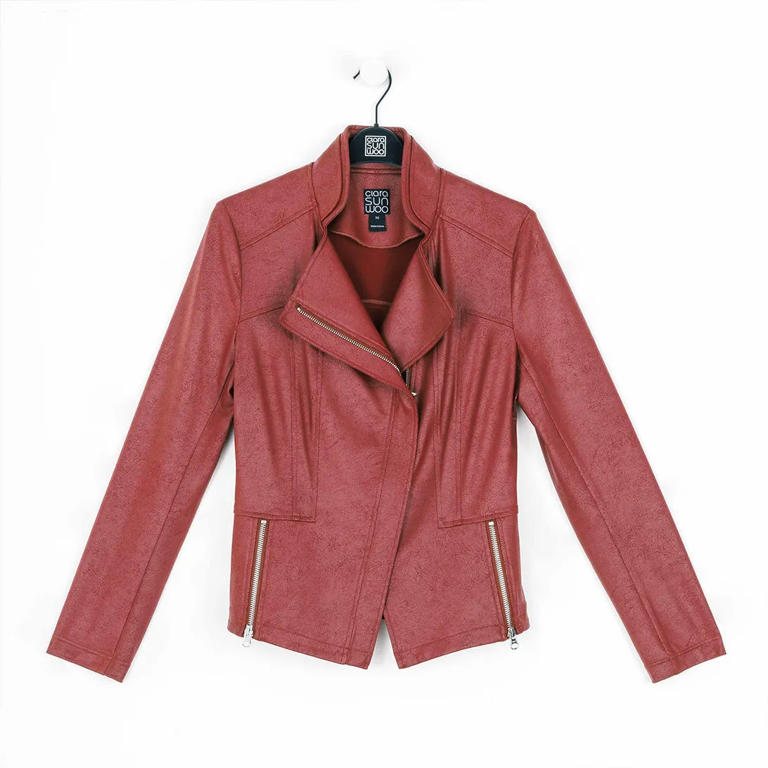 Liquid Leather™ Signature Jacket - Ruby