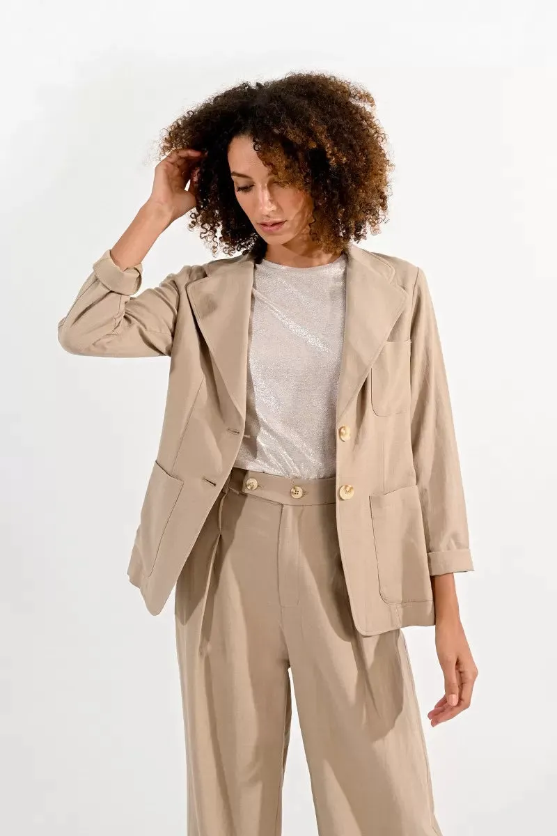 Molly Bracken Light Khaki Jacket