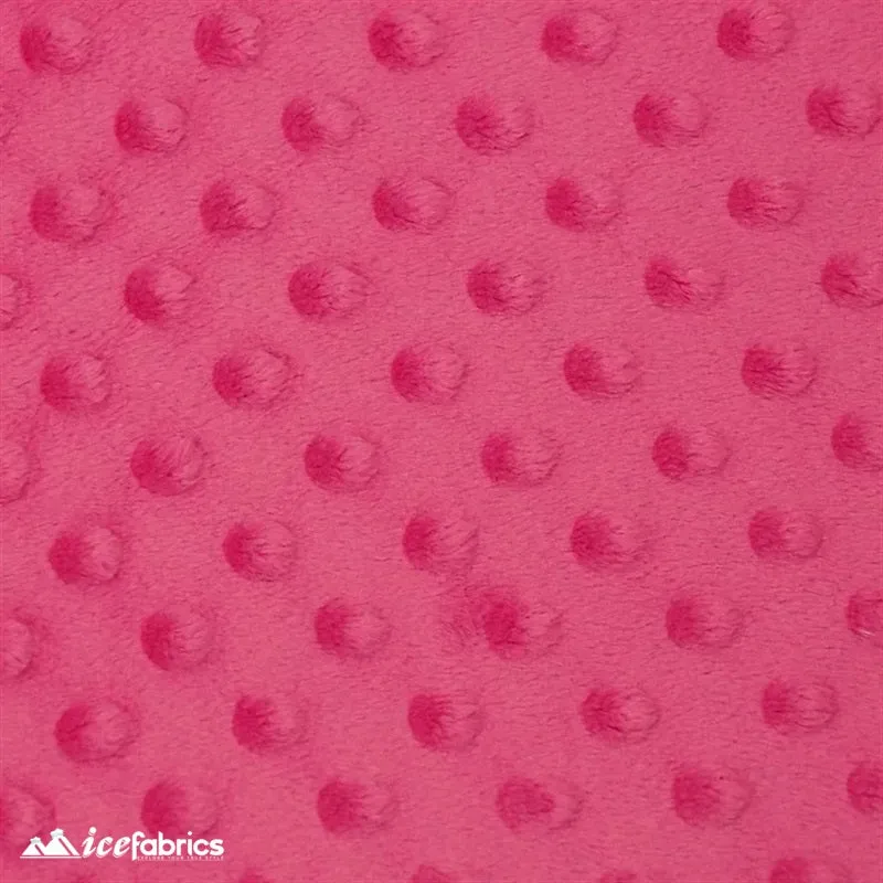 New Colors Dimple Bubble Polka Dot Minky Fabric