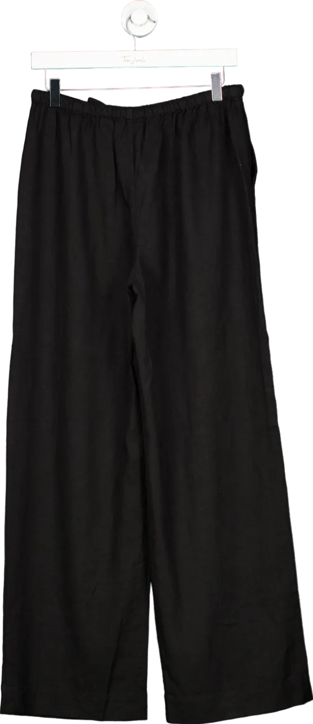 Nobody's Child Black Wide Leg Trousers UK 10