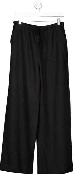 Nobody's Child Black Wide Leg Trousers UK 10