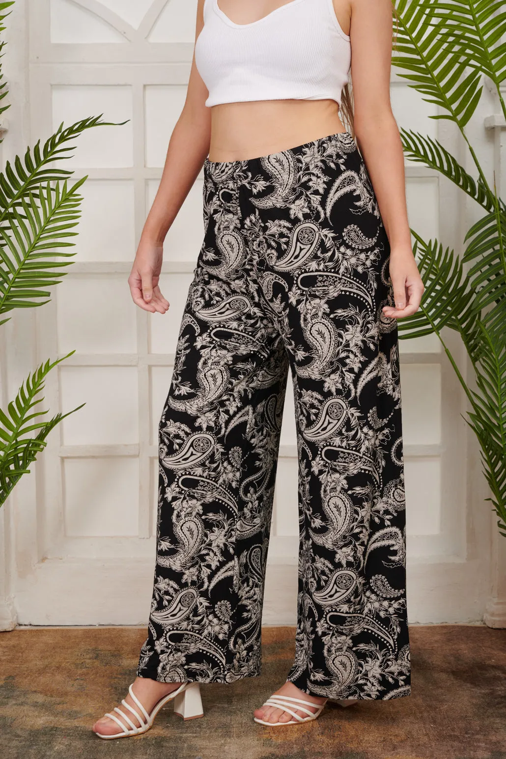 Palazzo Trouser Paisley Print