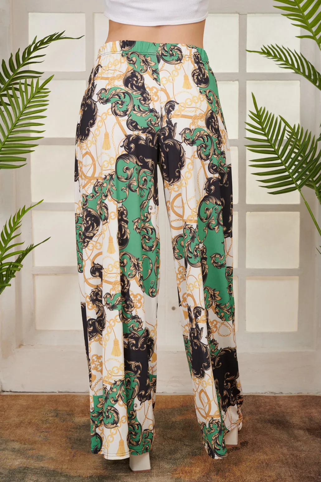 Palazzo Trouser Paisley Print