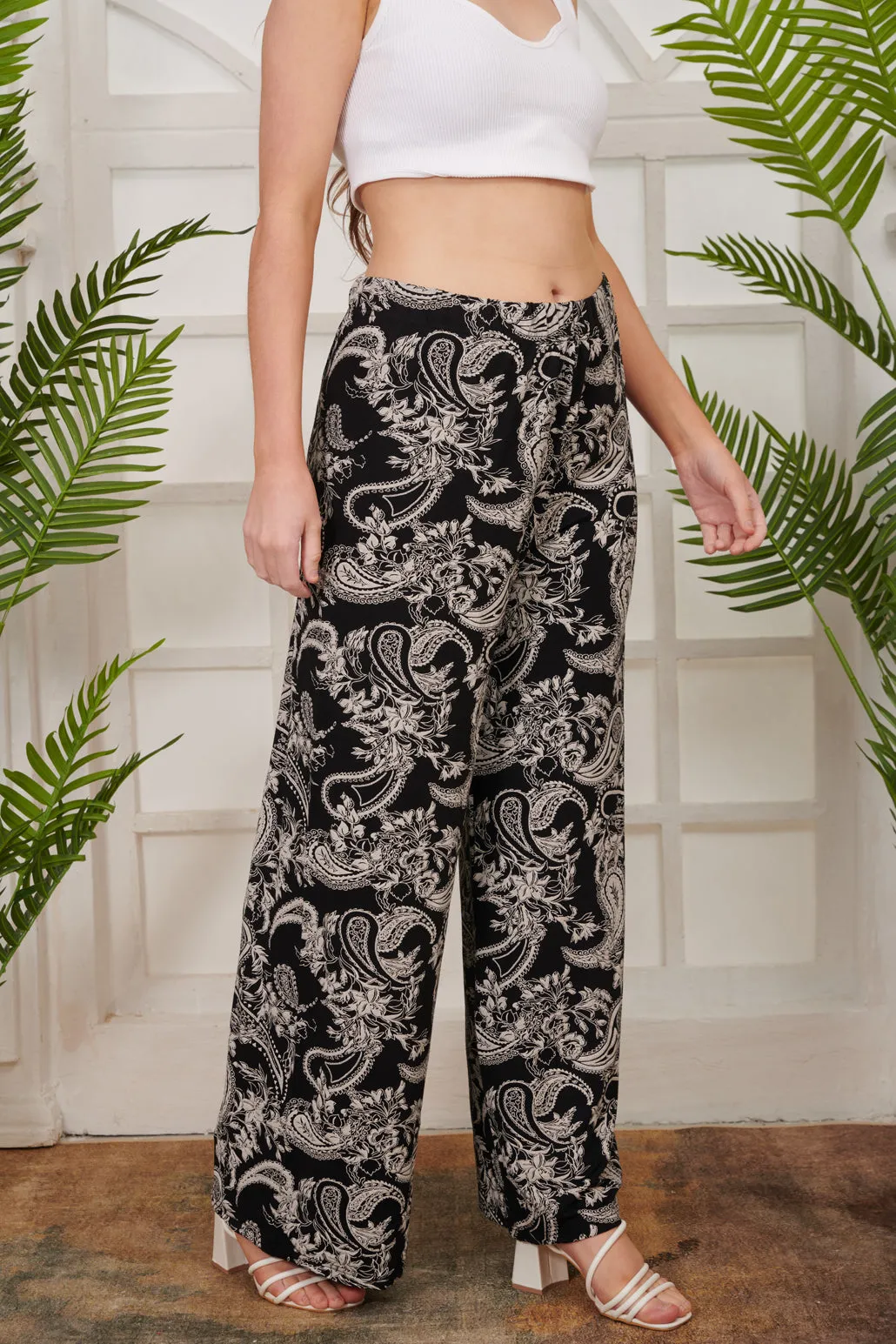 Palazzo Trouser Paisley Print