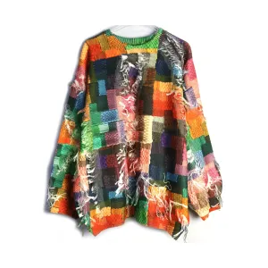 Pre Order:  Color Palette Frilly Plaid Sweater