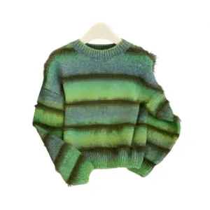 Pre Order: Striped Long Sleeved Knitted Sweater