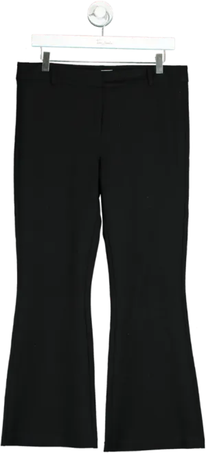 Reformation Black Bootcut Trousers UK 8