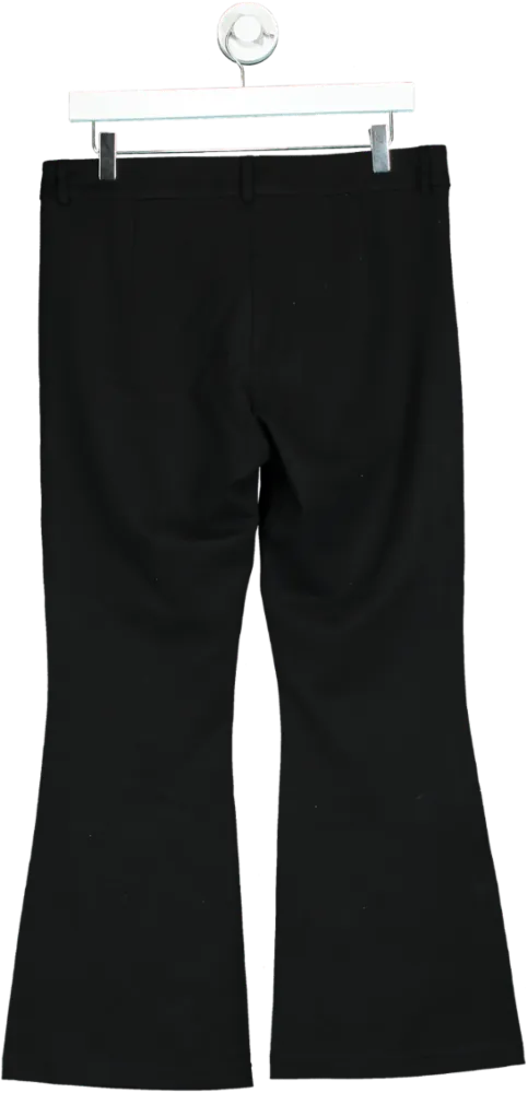 Reformation Black Bootcut Trousers UK 8