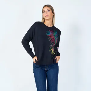 Sequin firework sweater wholesale