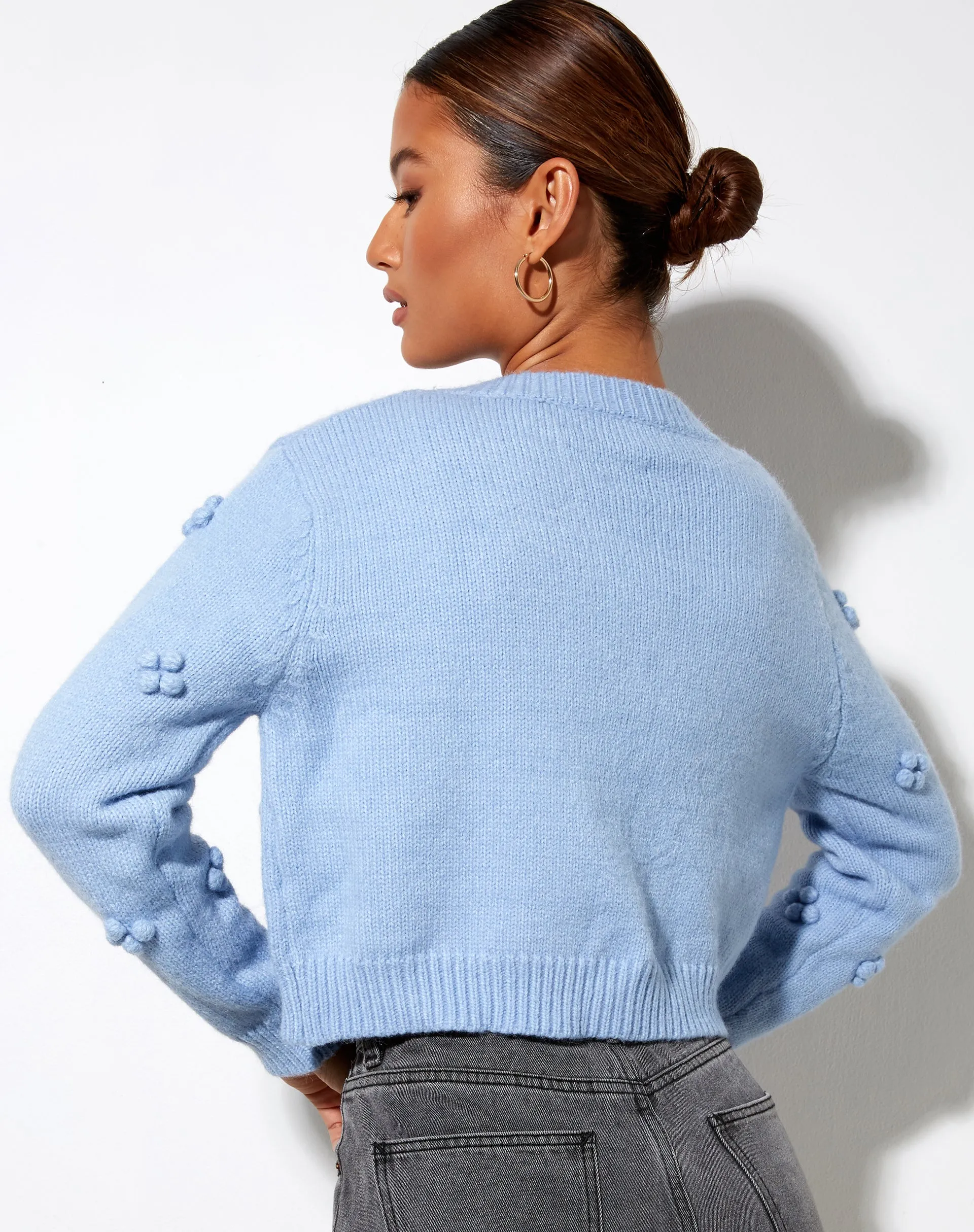 Stevy Cardi in Baby Blue