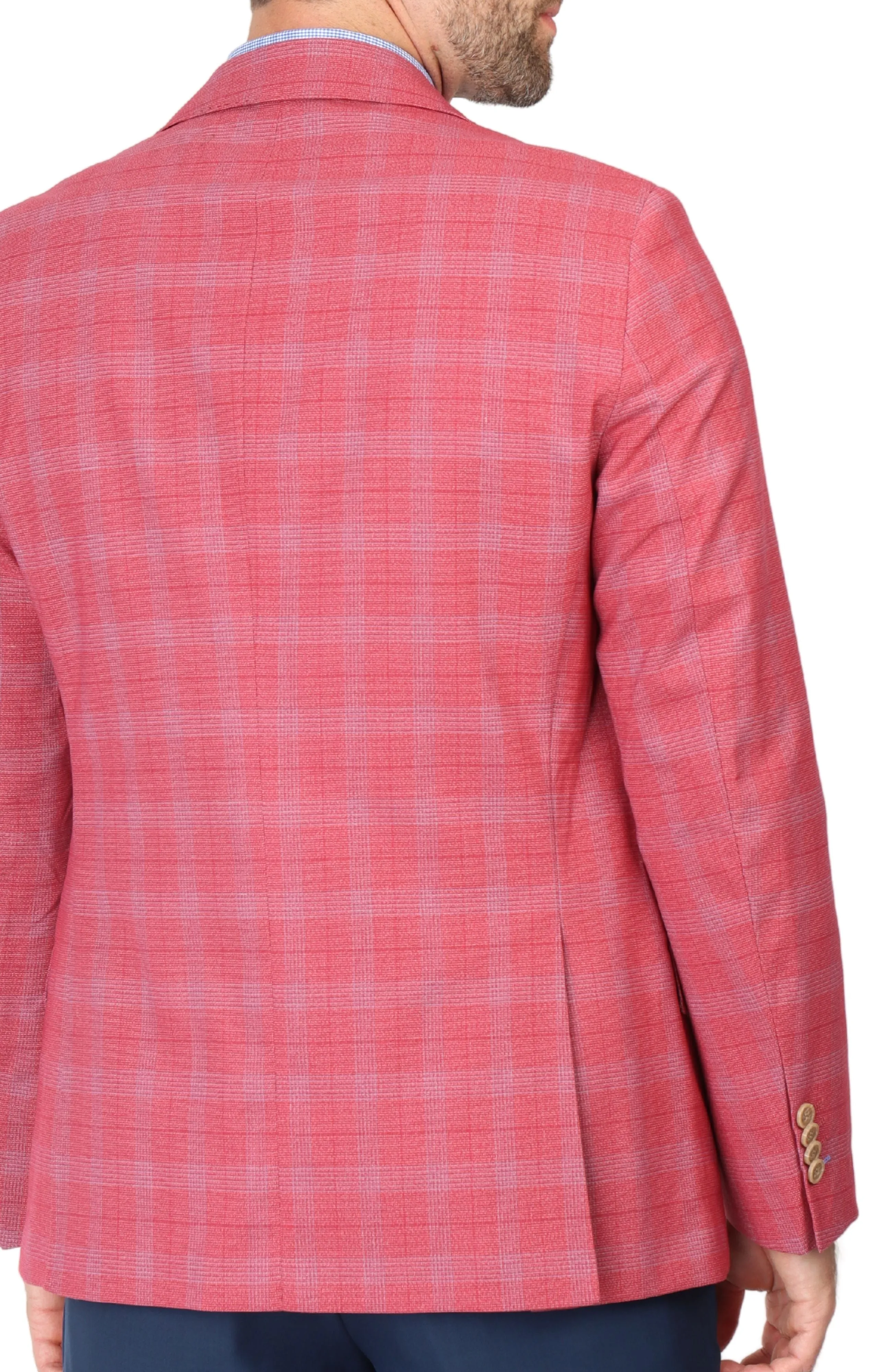 Sunwashed Red Signature Glen Plaid Sport Coat