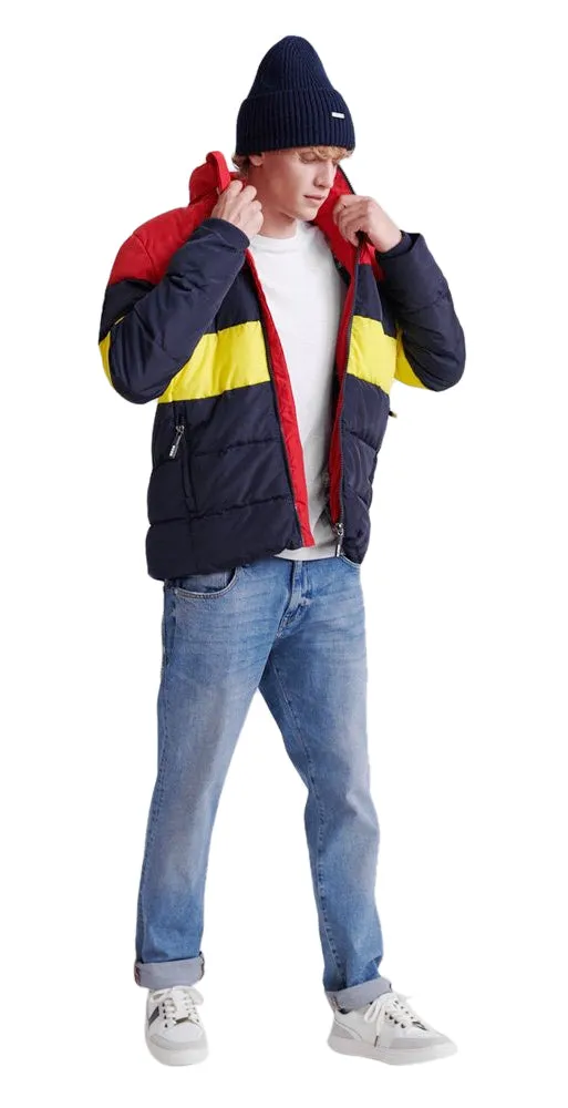 Superdry Men’s Color Stripe Sports Puffer Jacket