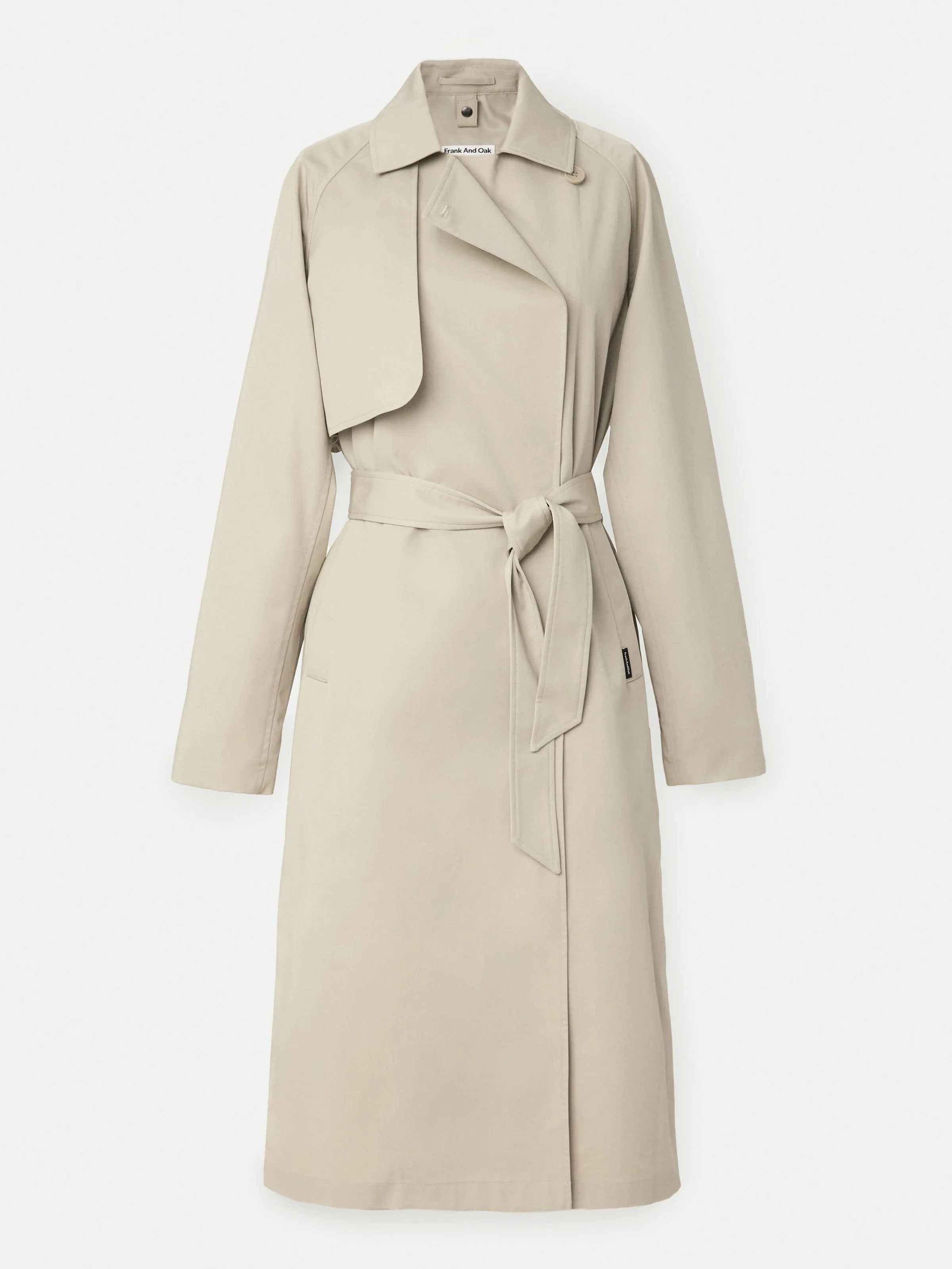 The Long Trench Coat in Light Beige