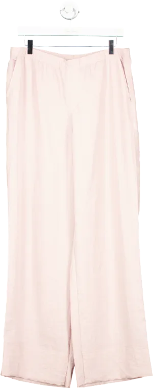 Zara Pink Wide Leg Trousers UK L